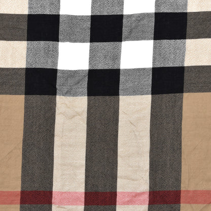 Burberry Merino Wool House Check Square Scarf Brown 2 of 5