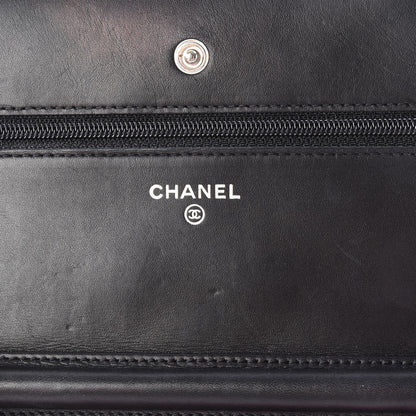 Chanel Calfskin Quilted Cambon Wallet On Chain WOC Black 7 of 9