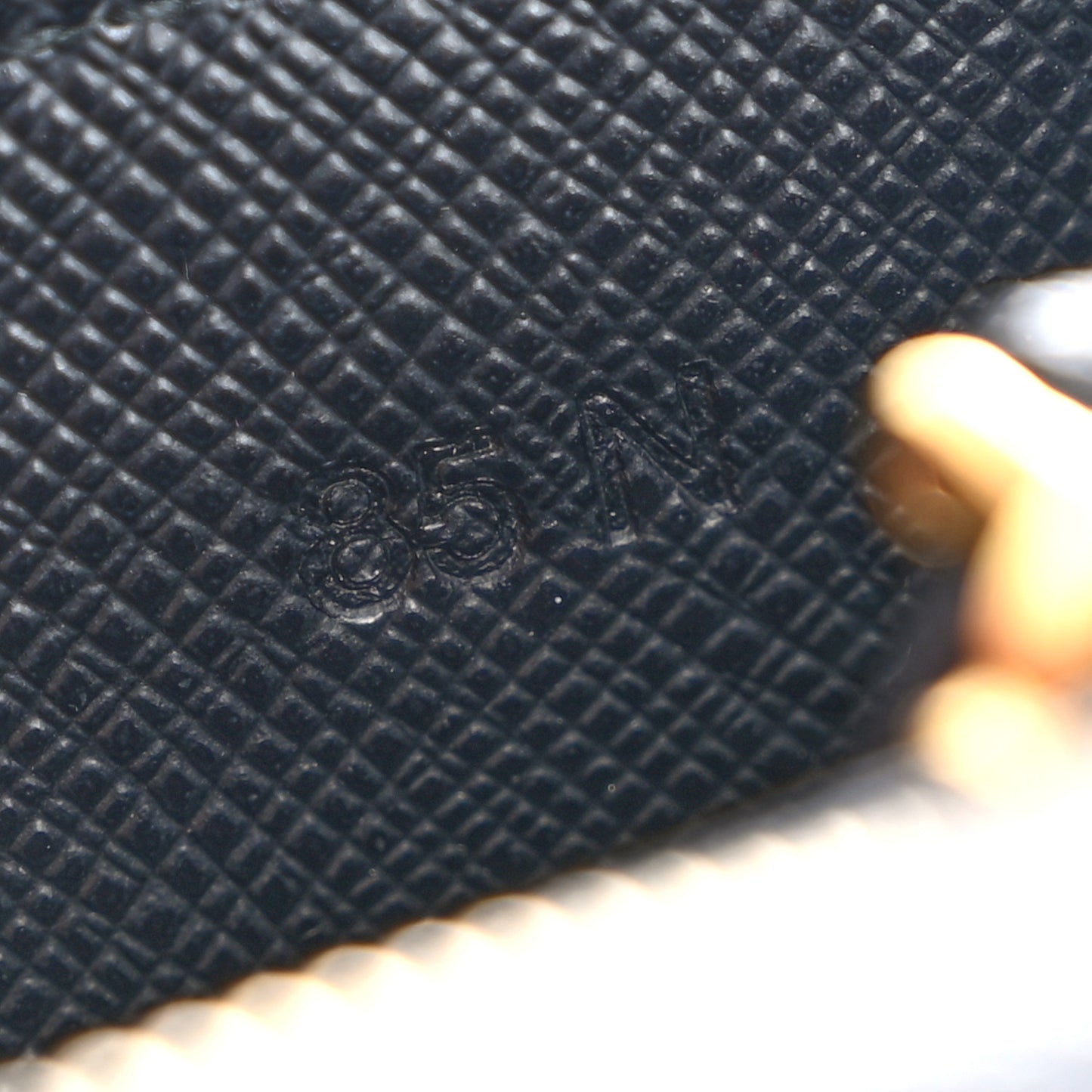 Saffiano Metal Wristlet Wallet Black