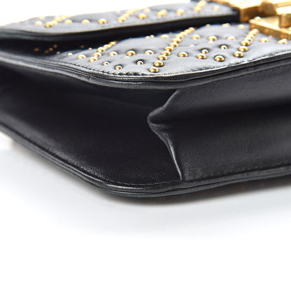 Christian Dior Lambskin Cannage Studded Large Dioraddict Flap Bag Black 9 of 14