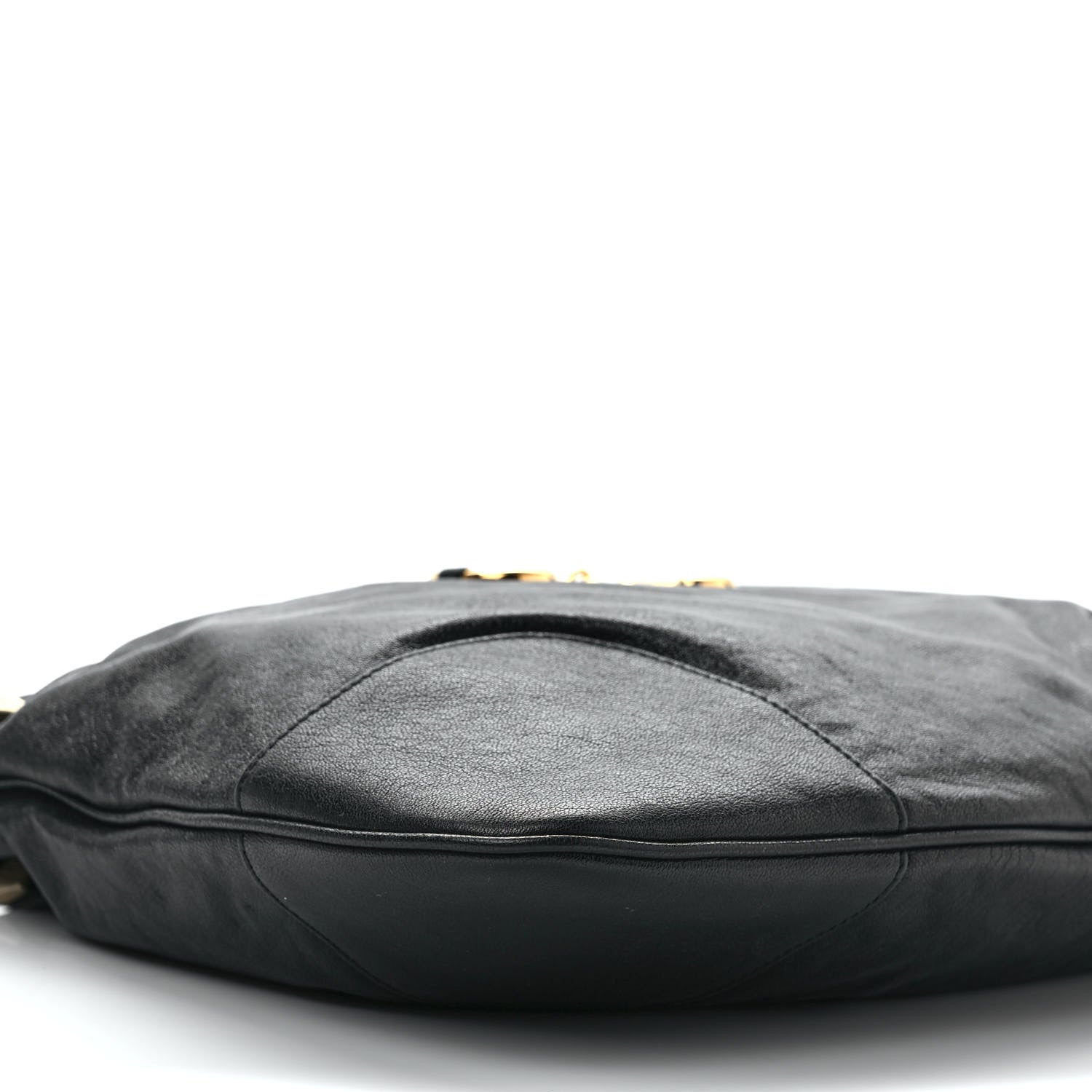 Gucci Sakai Calfskin Horsebit 1955 Cinch Top Messenger Bag Black 8 of 9