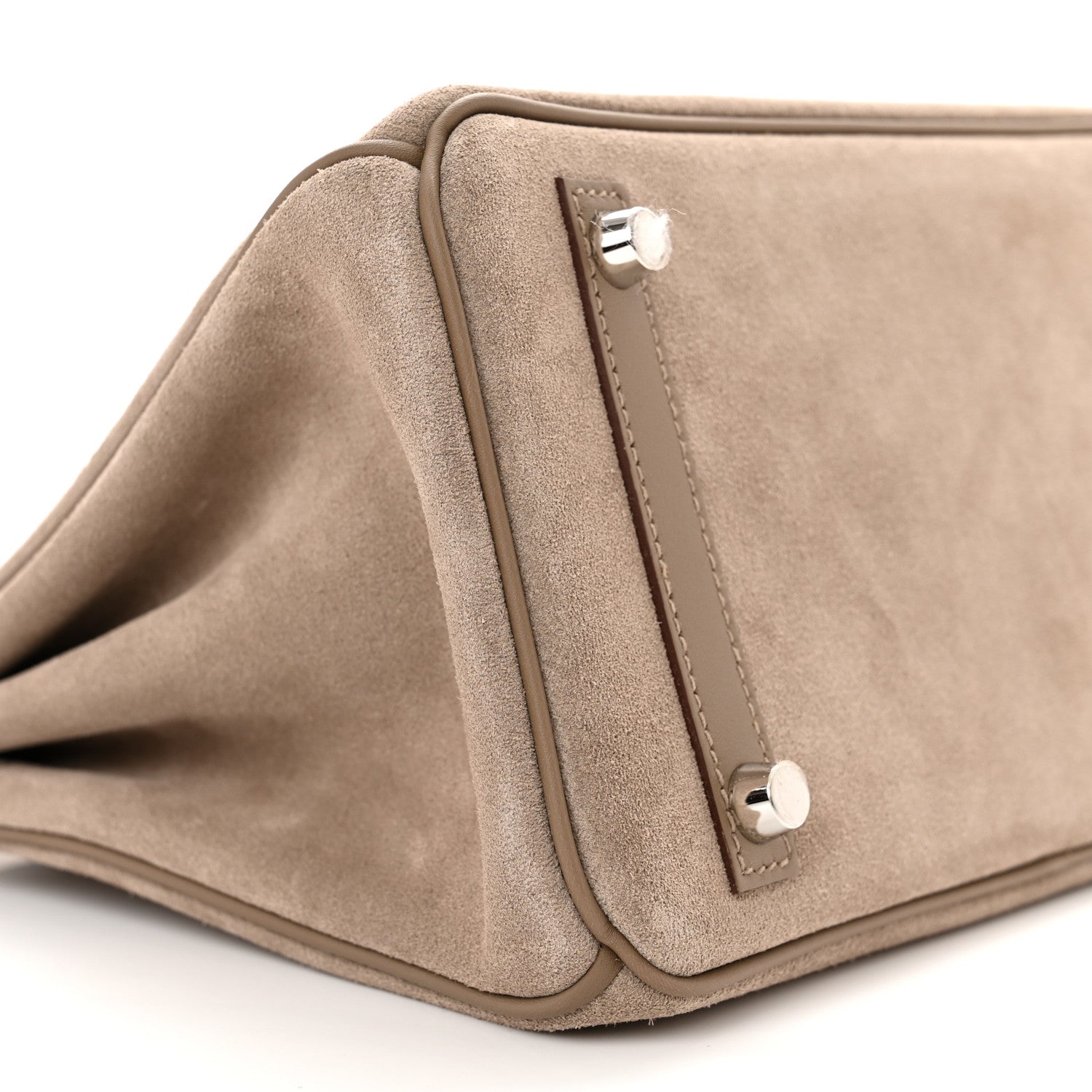 Hermes Veau Doblis Swift Grizzly Birkin 25 Gris Caillou Etoupe 9 of 11