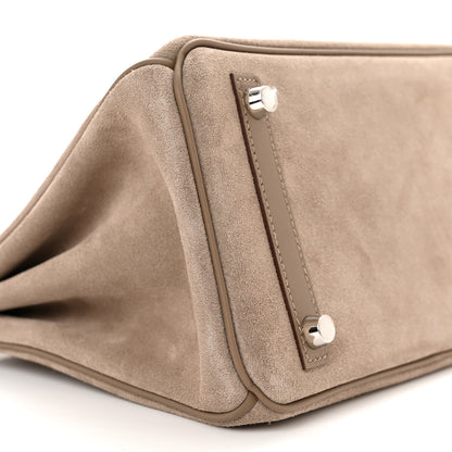 Hermes Veau Doblis Swift Grizzly Birkin 25 Gris Caillou Etoupe 9 of 11