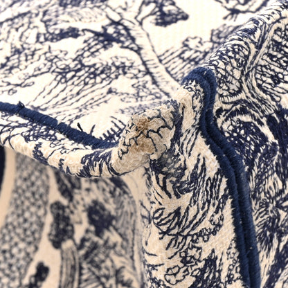 Christian Dior Canvas Embroidered Large Dioriviera Toile De Jouy Book Tote Blue 12 of 14