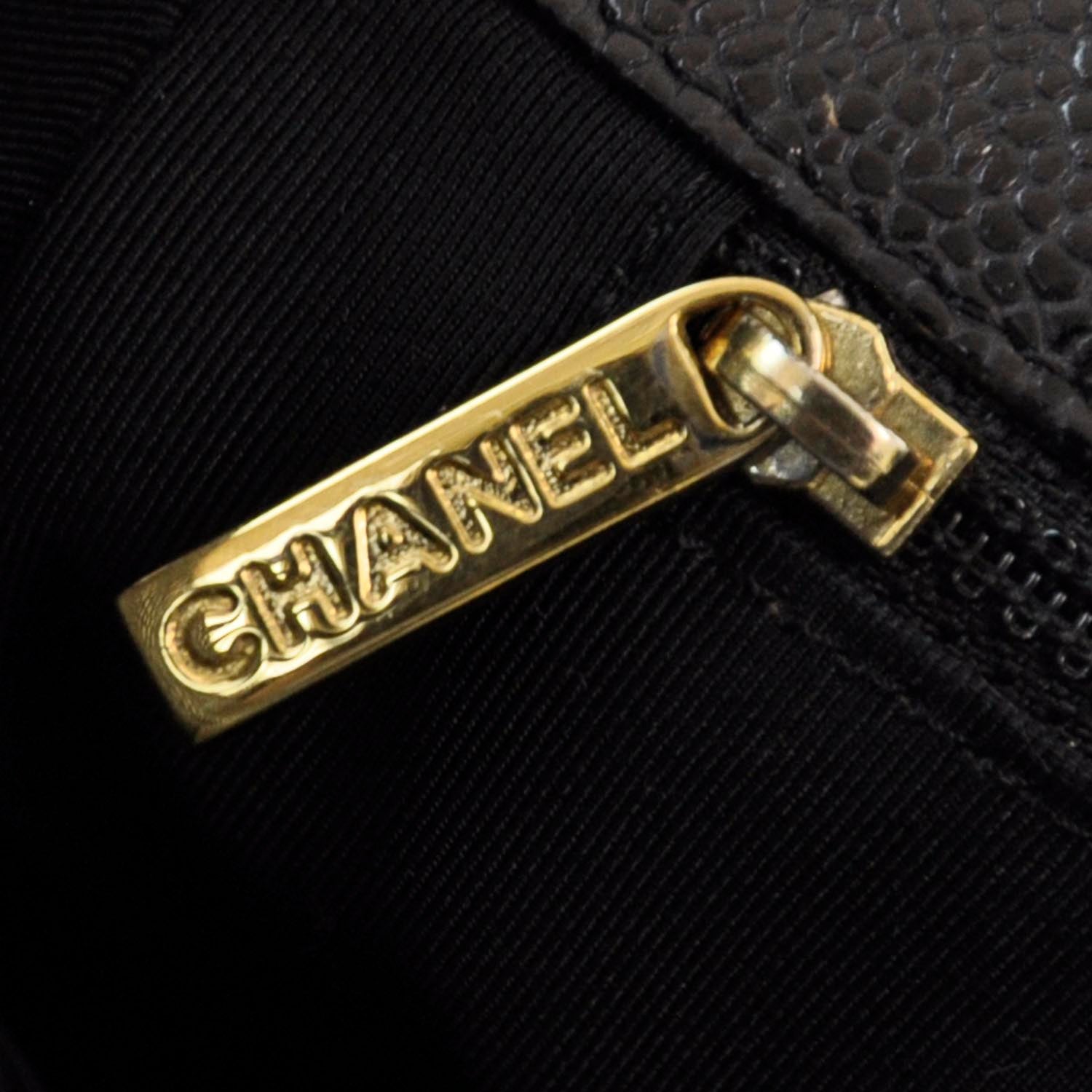 Chanel Caviar Petit Shopping Tote PST Black 9 of 9
