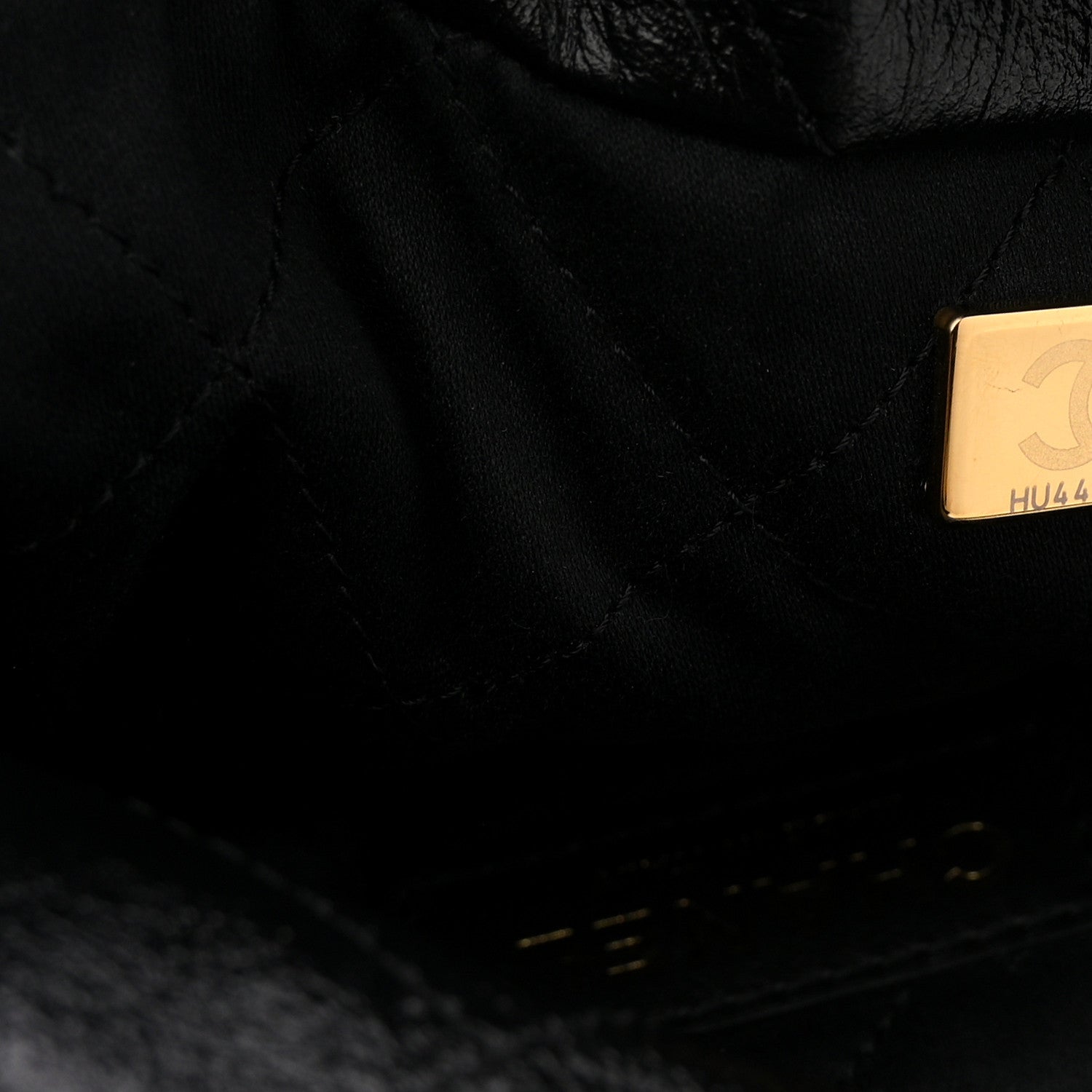 Chanel Shiny Calfskin Quilted Small Chanel 22 Black 8 of 11