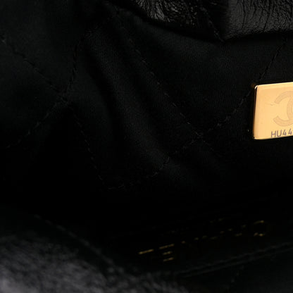 Chanel Shiny Calfskin Quilted Small Chanel 22 Black 8 of 11