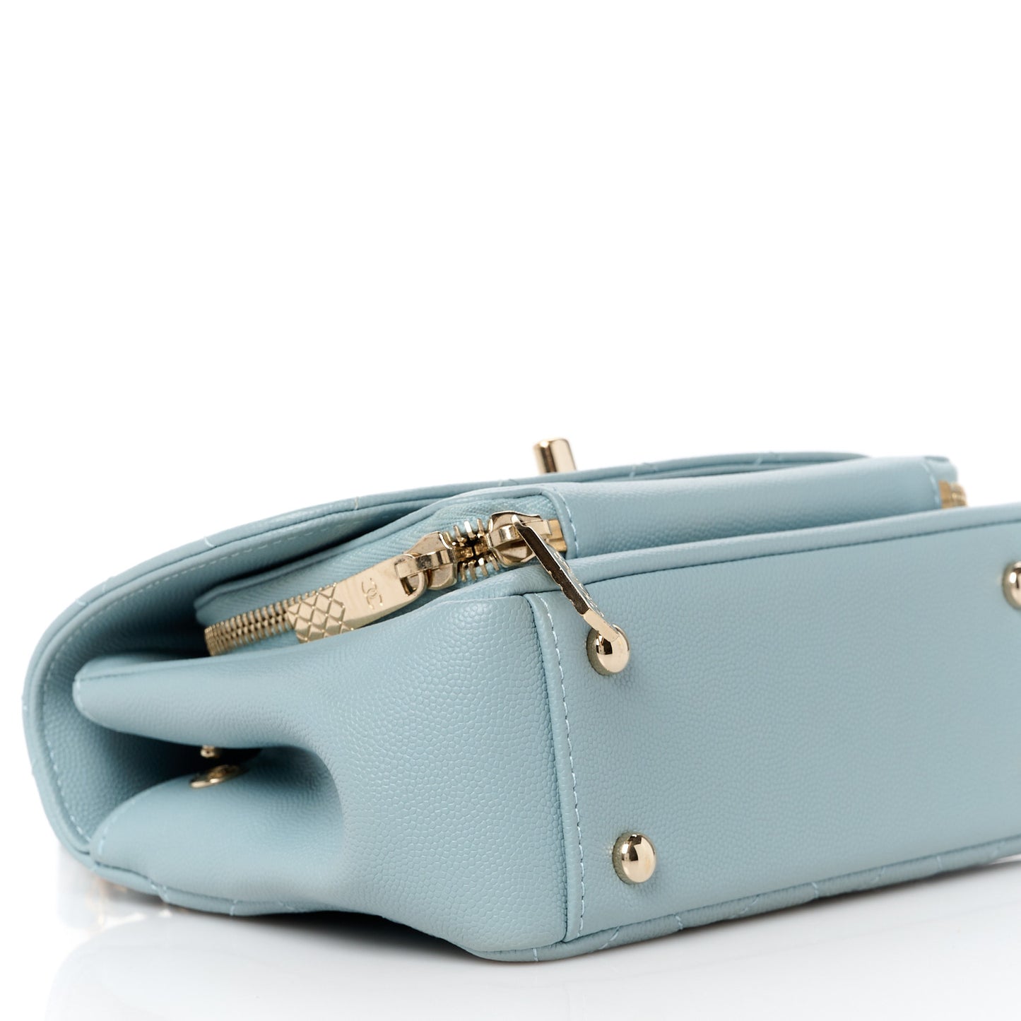 Caviar Quilted Small Business Affinity Flap Blue
