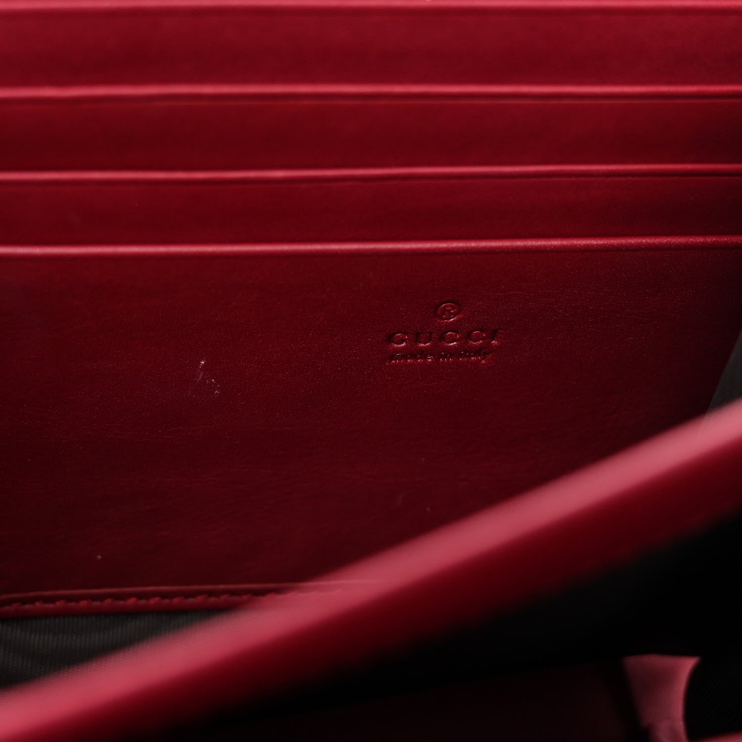 Gucci Velvet GG Monogram Mini Dionysus Chain Wallet Red Cipria 6 of 9