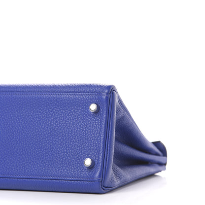 Hermes Togo Kelly Retourne 32 Bleu Electrique 7 of 7