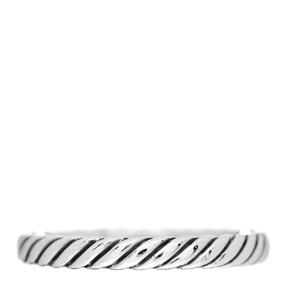 David Yurman Sterling Silver Cable Classics Band Ring 52 6 1 of 4