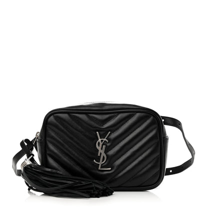Saint Laurent Calfskin Matelasse Monogram Lou Belt Bag Black 1 of 8