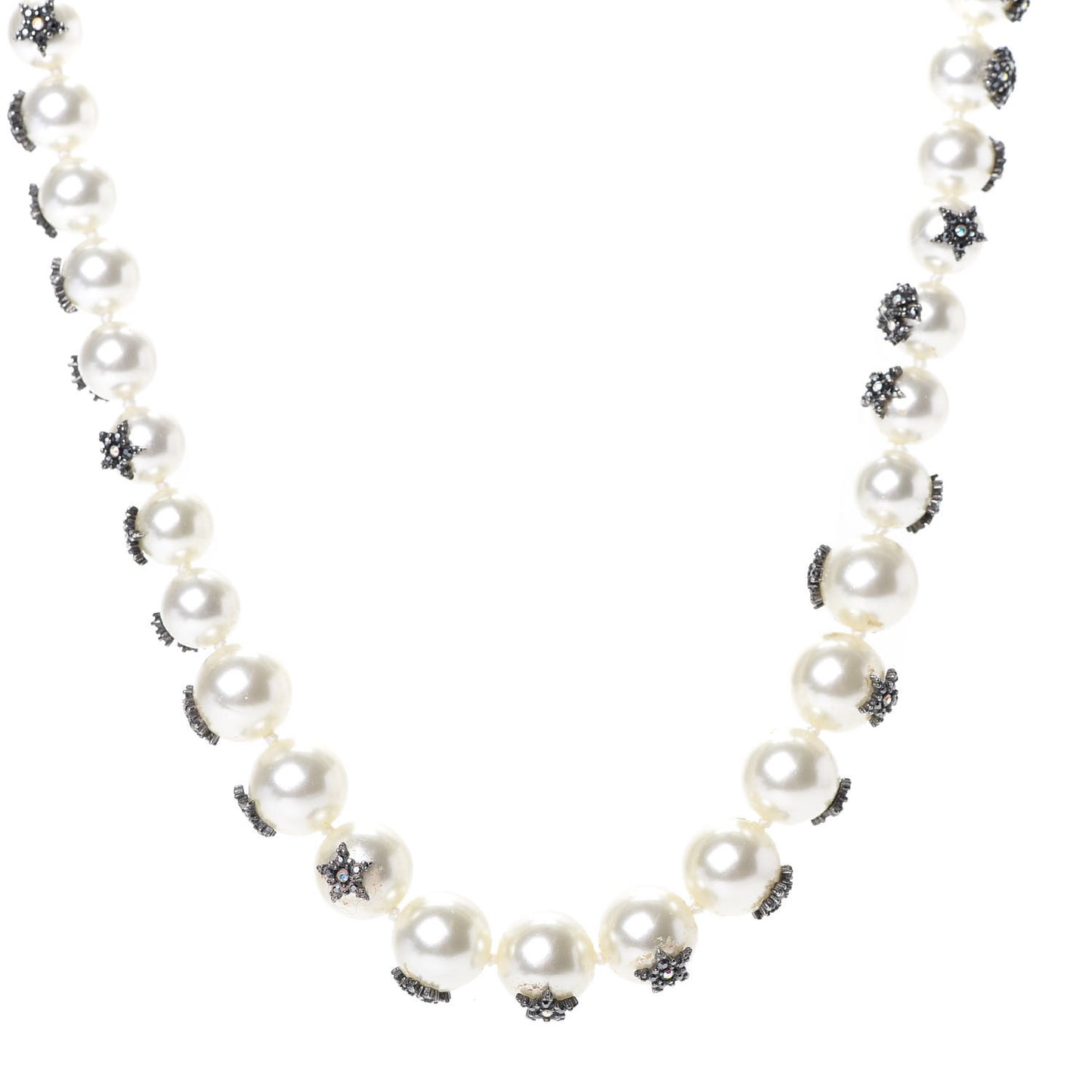Pearl Crystal Star Mise En Dior Tribal Necklace