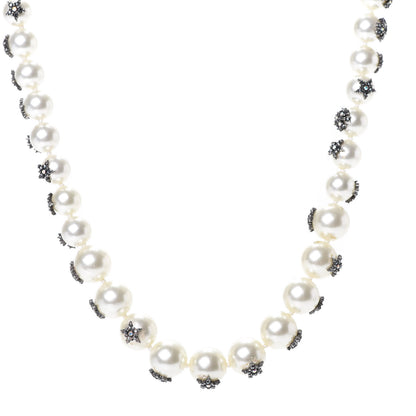 Christian Dior Pearl Crystal Star Mise En Dior Tribal Necklace 1 of 5