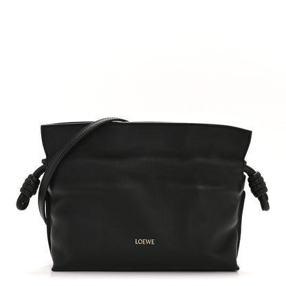 Loewe Calfskin Mini Flamenco Knot Clutch Black 1 of 10