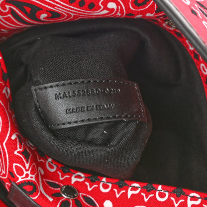 Saint Laurent Canvas Bandana Antibe Flat Shopping Tote Red 7 of 8