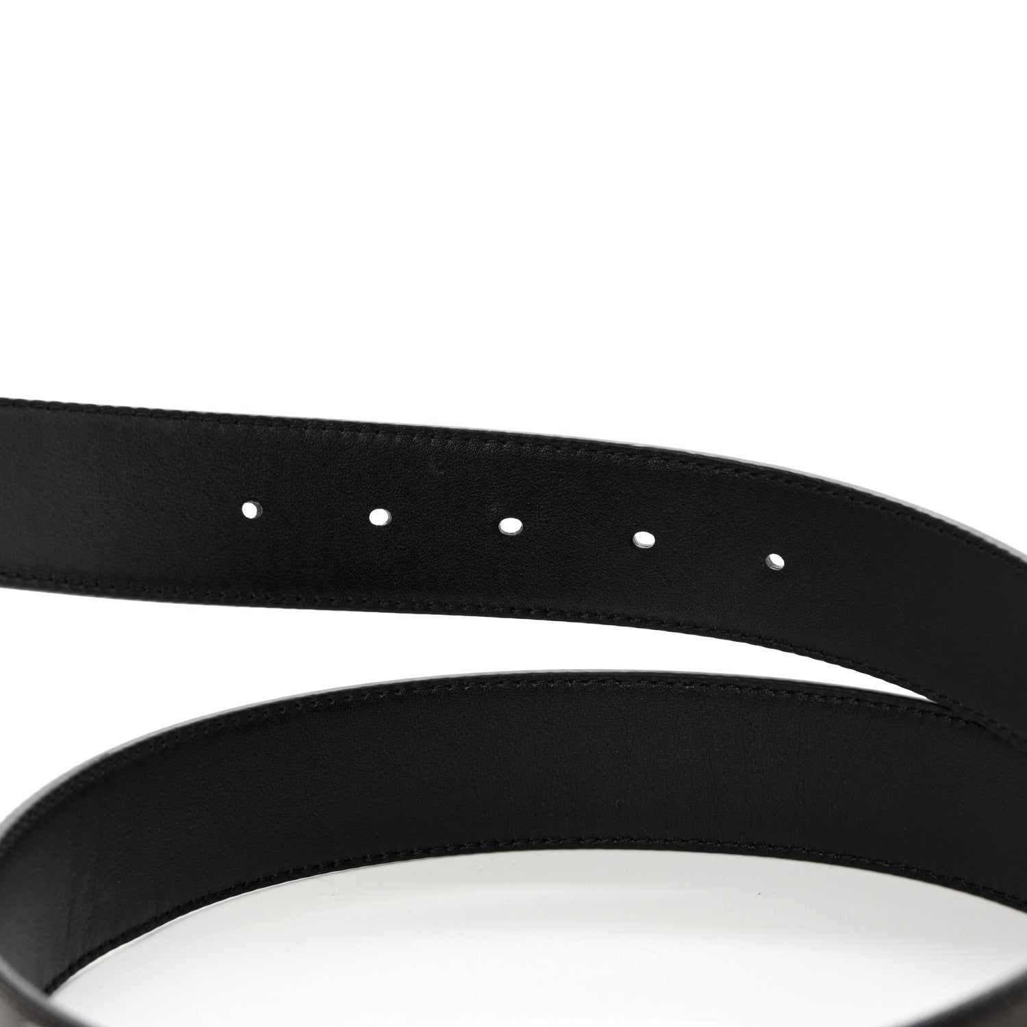 Christian Dior Calfskin CD Belt 100 Brown Black 3 of 5
