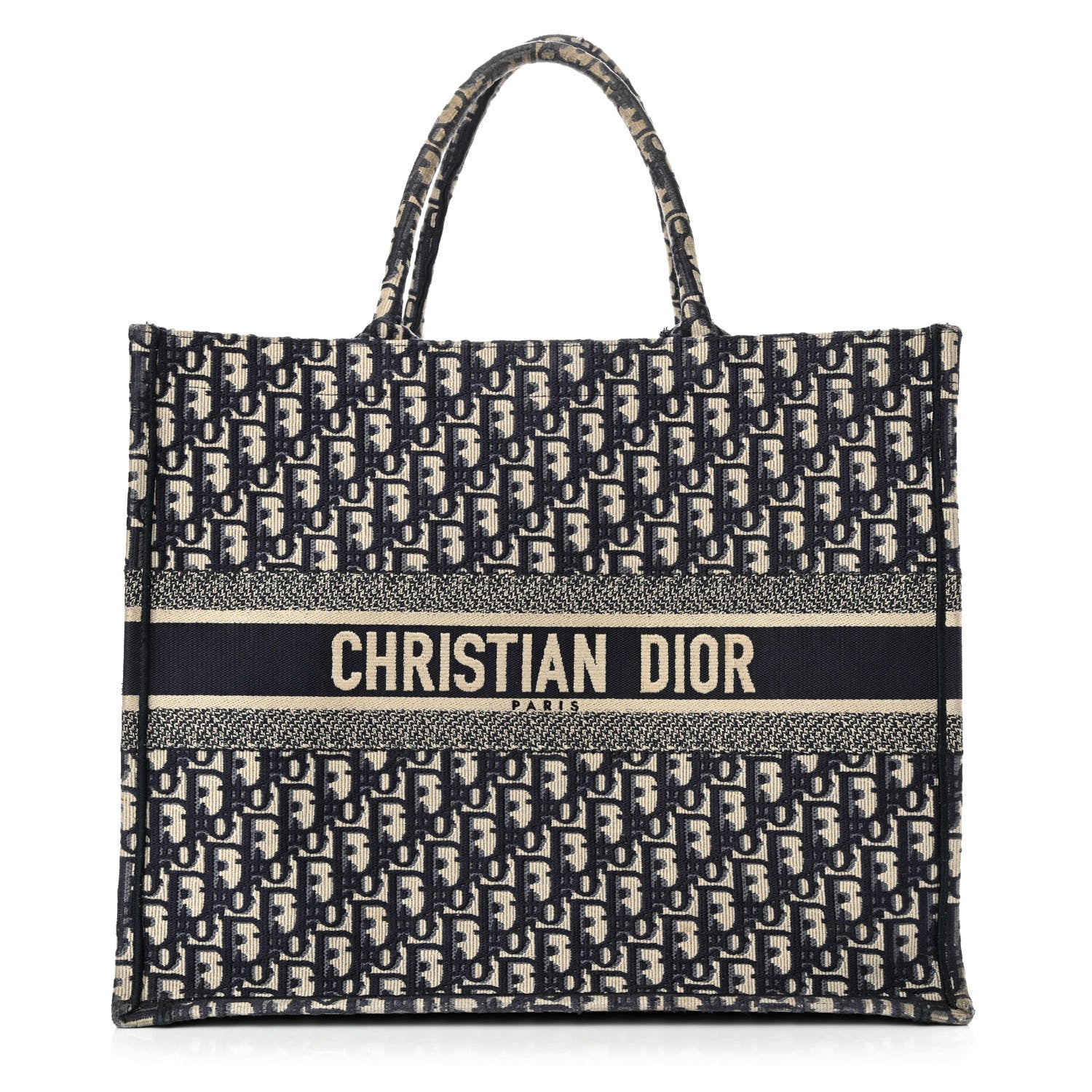 Christian Dior Oblique Book Tote Blue Multicolor 1 of 17