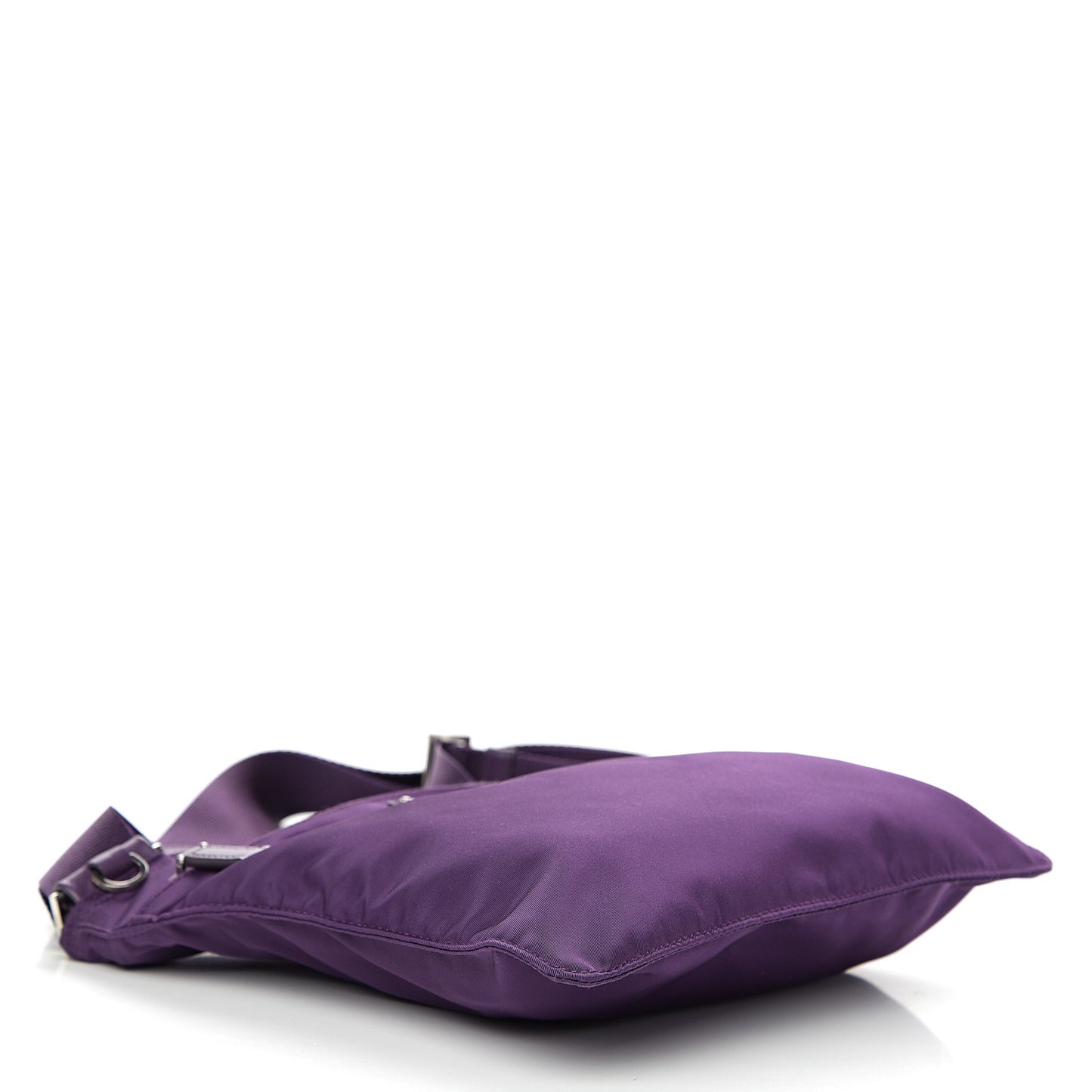 Nylon Vela Saffiano Flat Messenger Bag Ciclamino