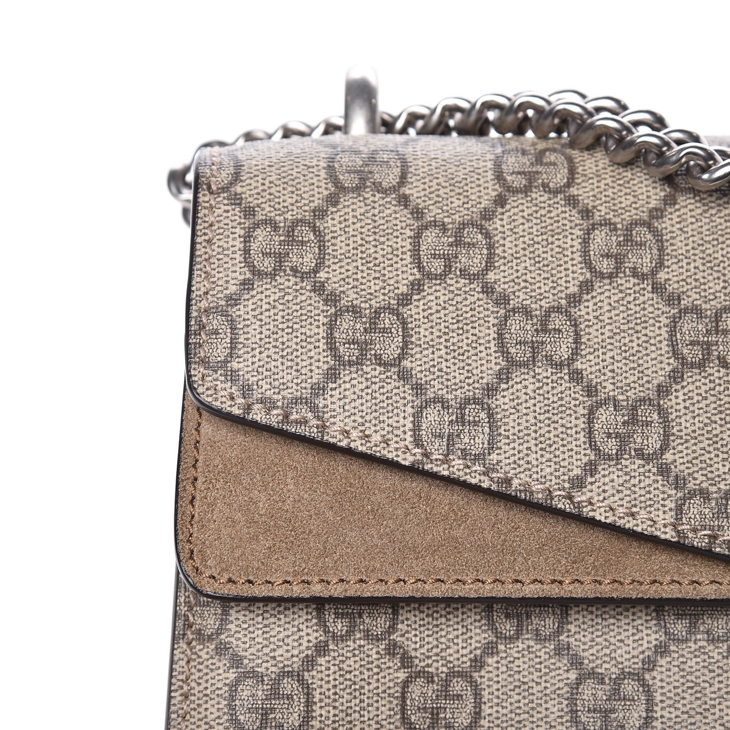 Gucci GG Supreme Monogram Small Dionysus Shoulder Bag Taupe 11 of 14