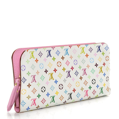 Louis Vuitton Monogram Multicolor Insolite Wallet White Litchi 3 of 6