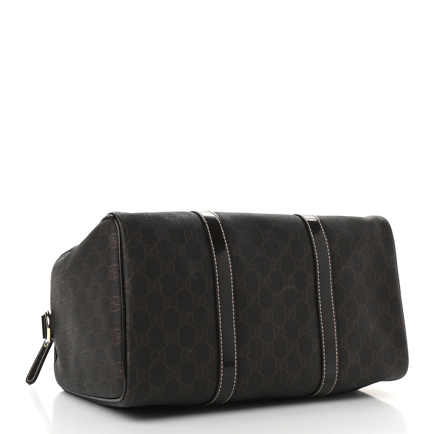 GG Supreme Monogram Medium Boston Dark Brown