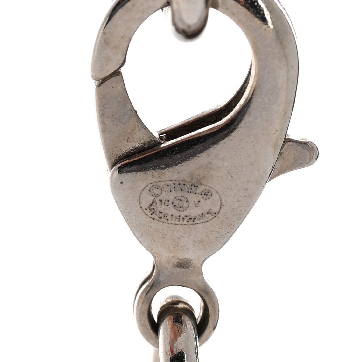 Chanel Crystal Pearl CC Long Necklace Silver 6 of 8