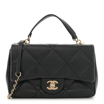 Chanel Lambskin Quilted Small Easy Carry Flap Black 1 of 11