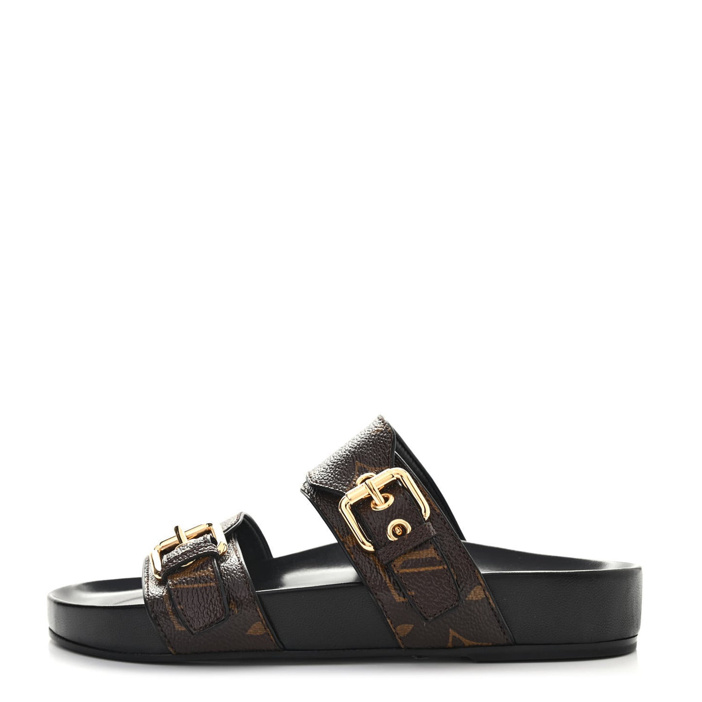 Monogram Bom Dia Mule Sandals 36 Black