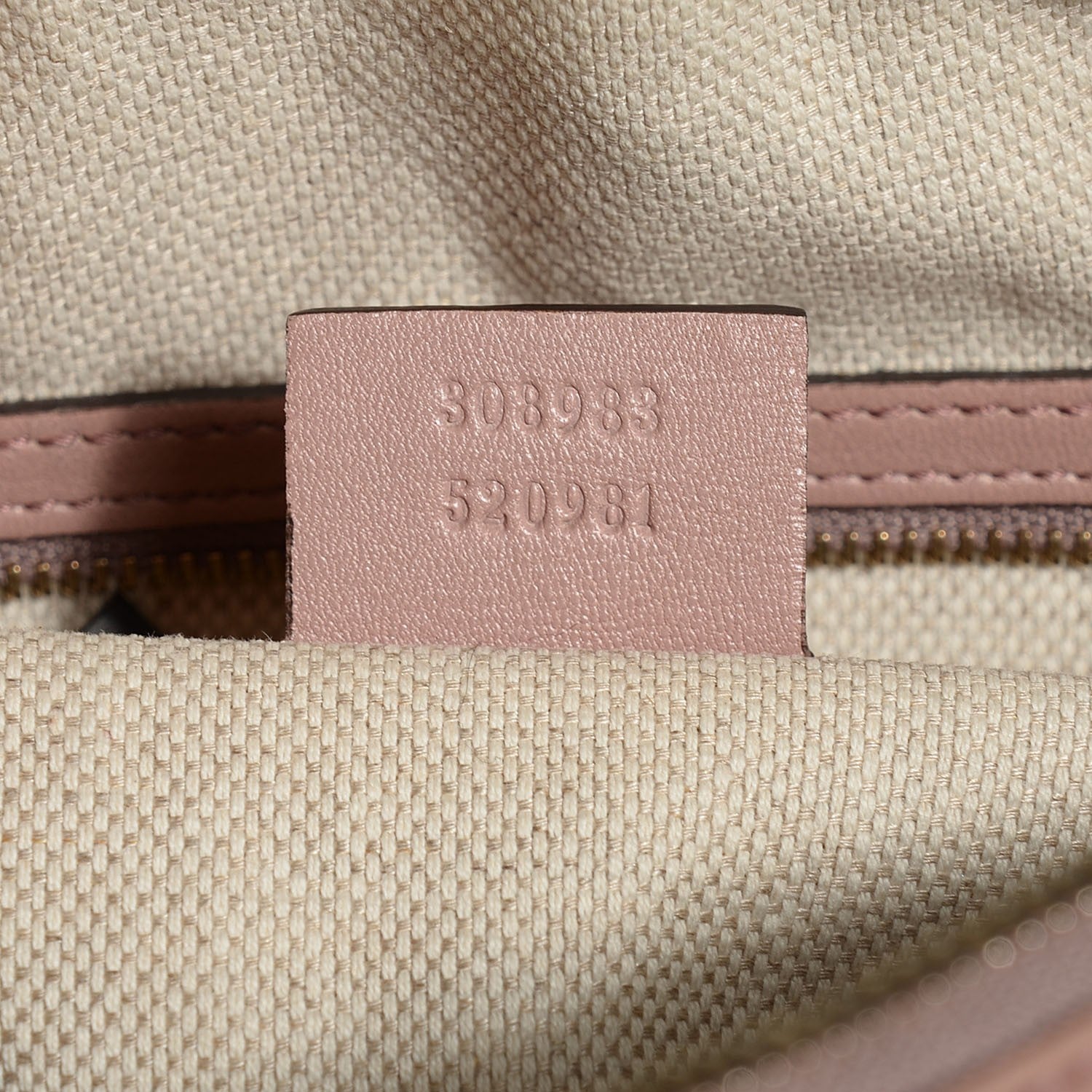 Gucci Soft Patent Small Soho Bowler Dark Cipria 7 of 9