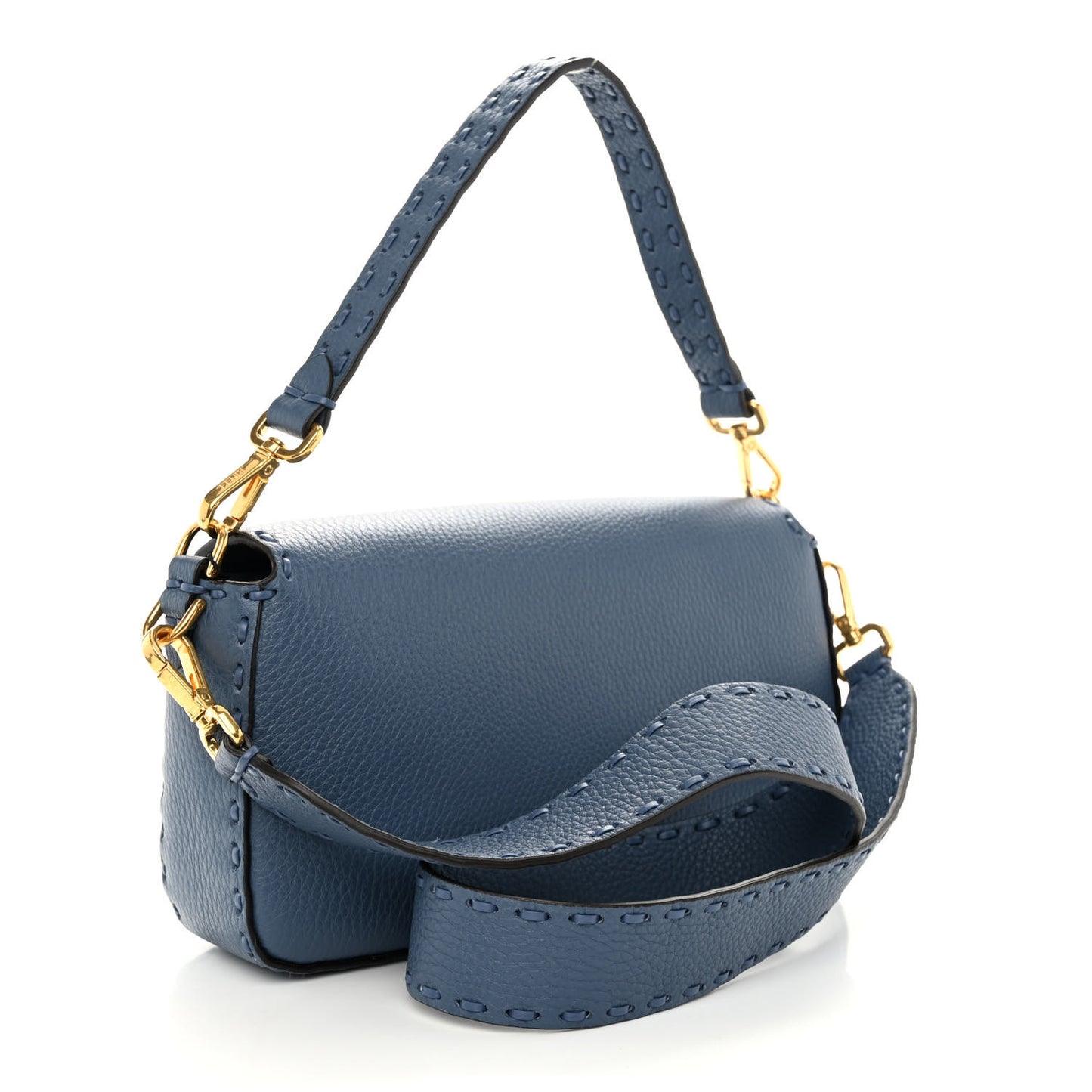 Cuoio Roma Sellerissima Nappa Sintetica Tape Stitch Baguette Mirto