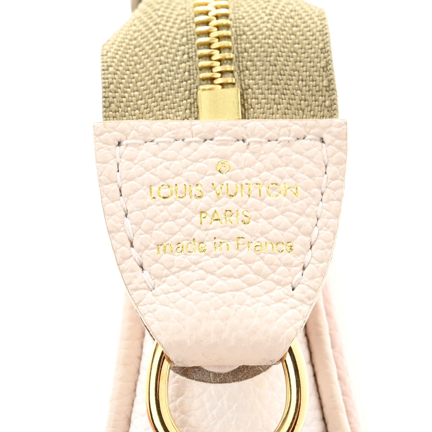 Empreinte Spring in the City Mini Pochette Accessories Kaki Beige Cream