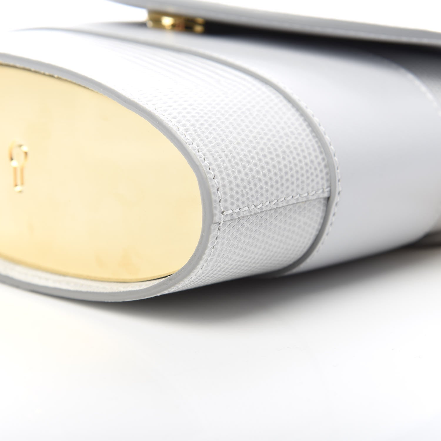 Chloe Calfskin Lizard Embossed Small Aby Lock Light Cloud 10 of 10