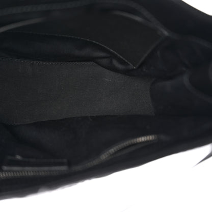 Saint Laurent Crinkled Calfskin Matelasse Monogram Medium Niki Shopper Tote Black 12 of 13