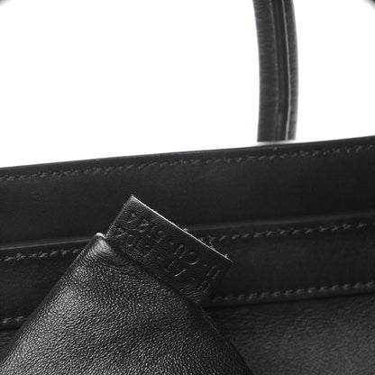 Celine Shrunken Lambskin Micro Bi-Color Luggage Black White 8 of 11