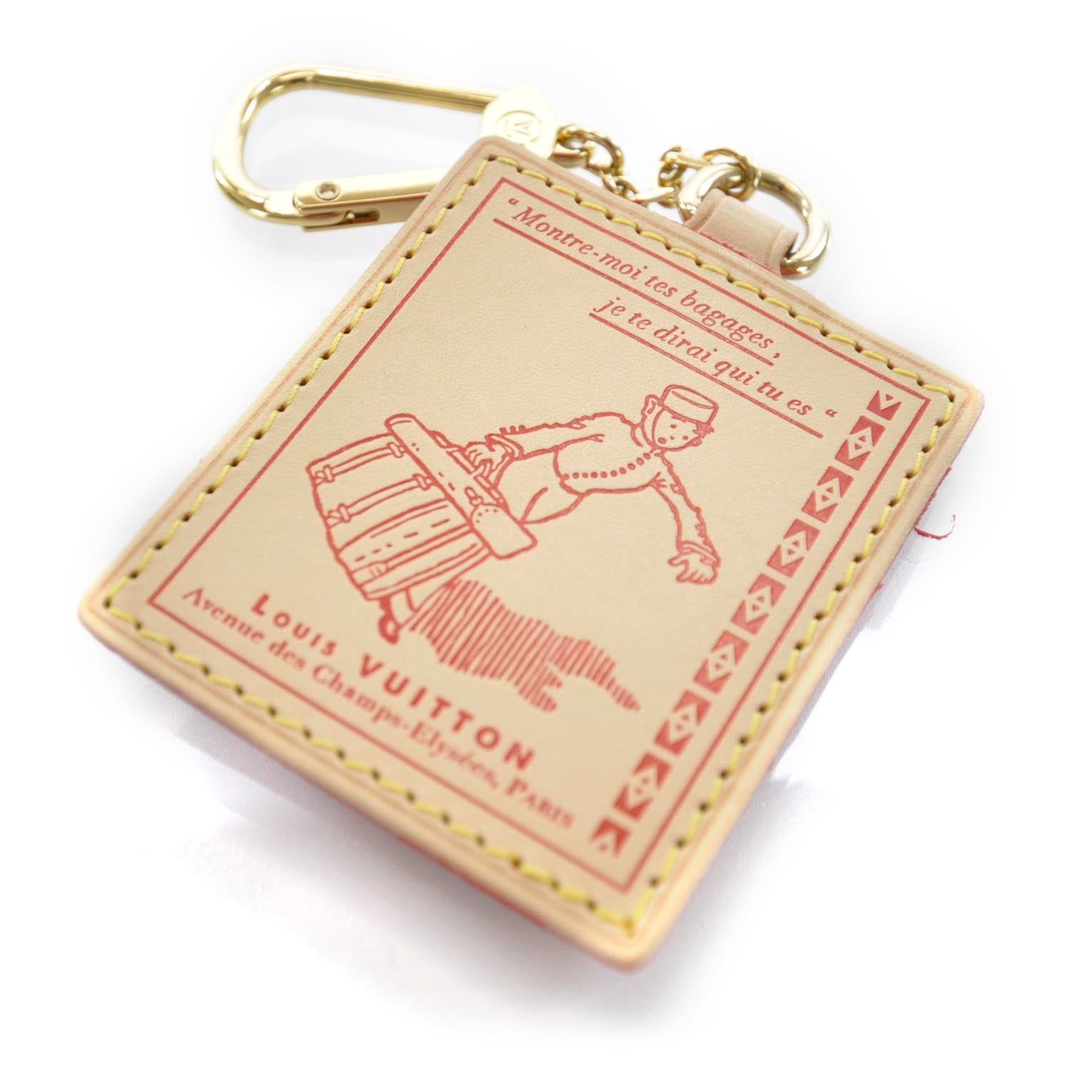 Louis Vuitton Vachetta Groom Key Ring Bag Charm 1 of 4
