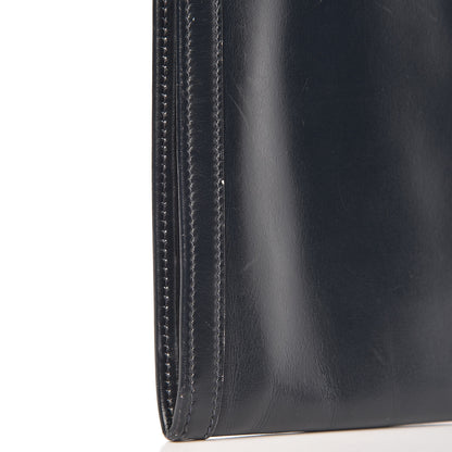 Hermes Box Calf Jige PM Clutch Bleu Marine 15 of 25