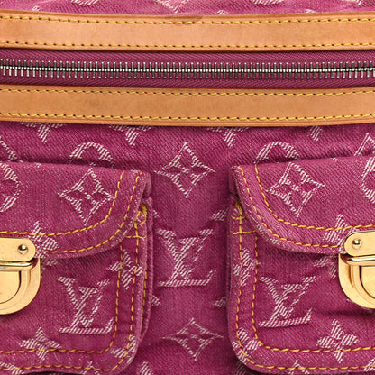Louis Vuitton Denim Baggy PM Fuchsia 14 of 25