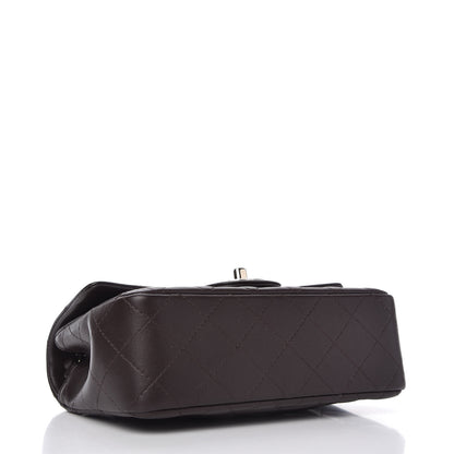 Chanel Lambskin Quilted Mini Rectangular Flap Dark Brown 4 of 11