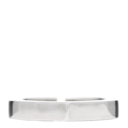 Cartier 18K White Gold Flat C Ring 50 5.25 3 of 4