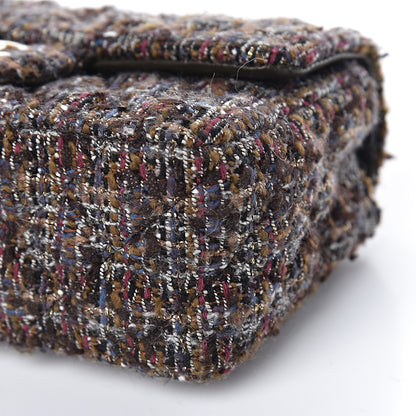 Chanel Tweed Quilted Mini Rectangular Flap Beige 10 of 11