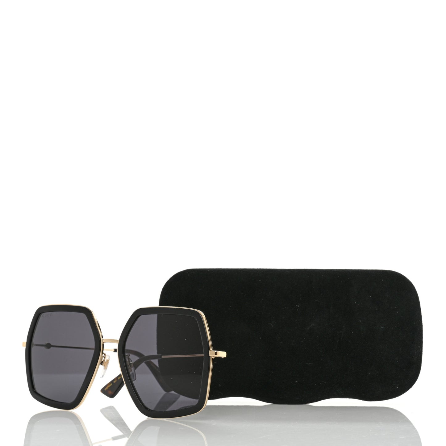 Acetate Oversize Square Frame GG0106S Sunglasses Black