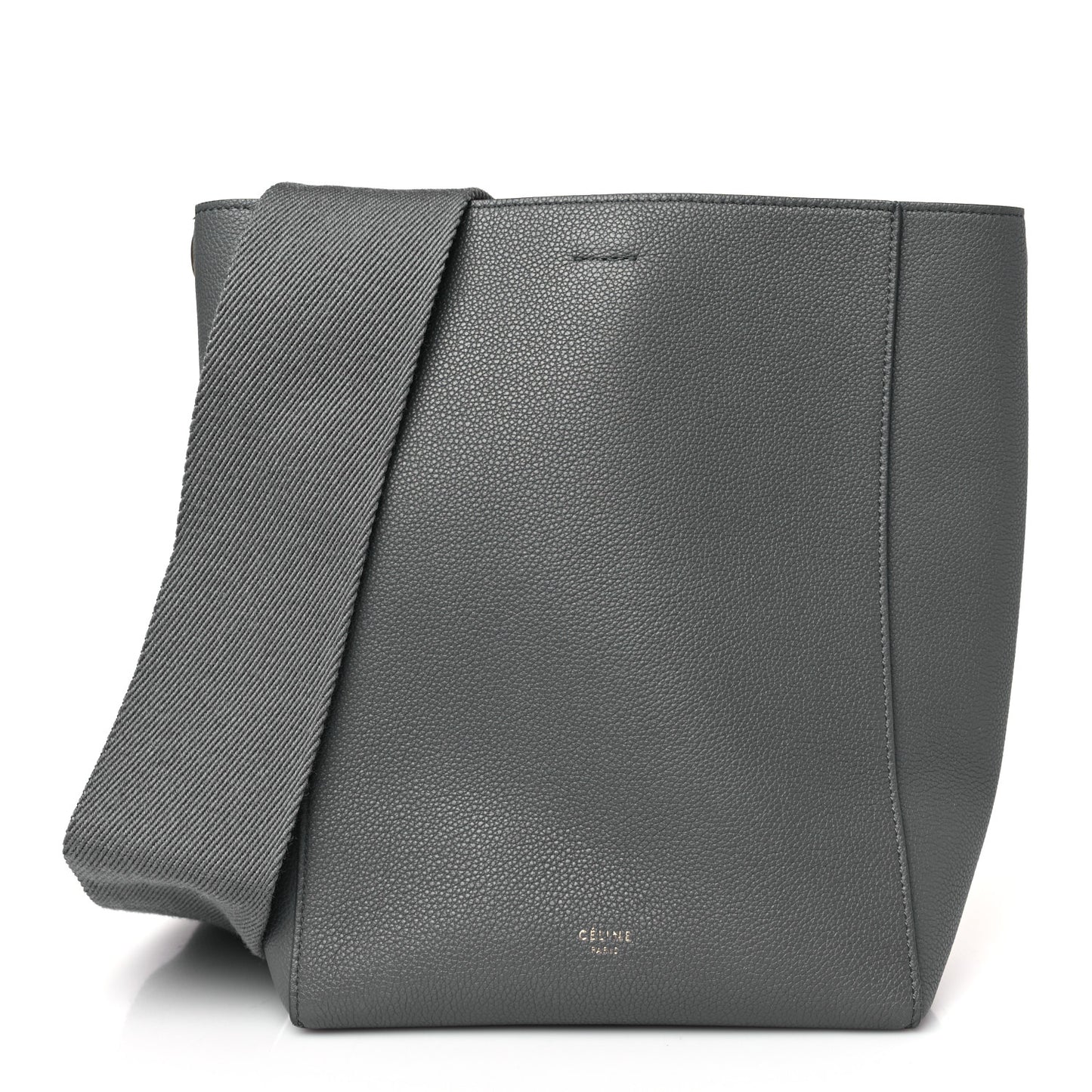 Soft Grained Calfskin Small Sangle Bucket Bag Kohl