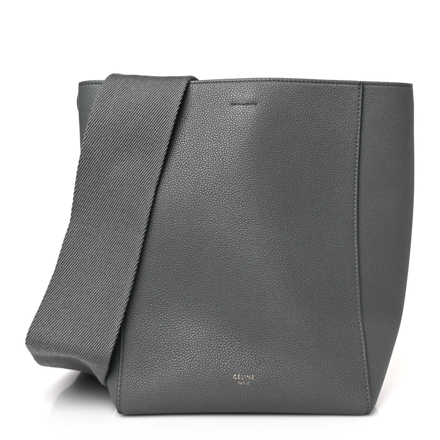 Celine Soft Grained Calfskin Small Sangle Bucket Bag Kohl 1 of 8