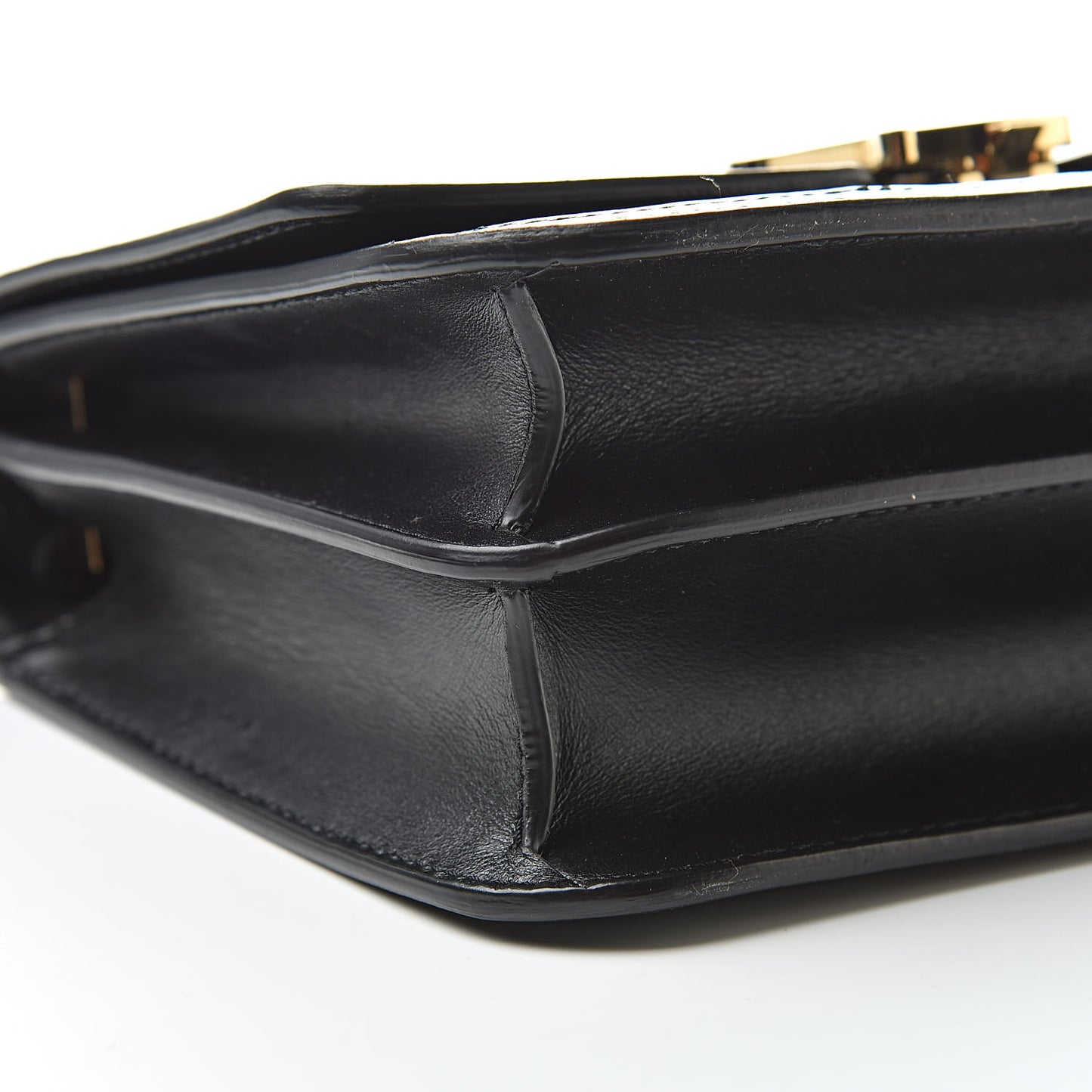 Calfskin Monogram Embossed Small TB Bag Black