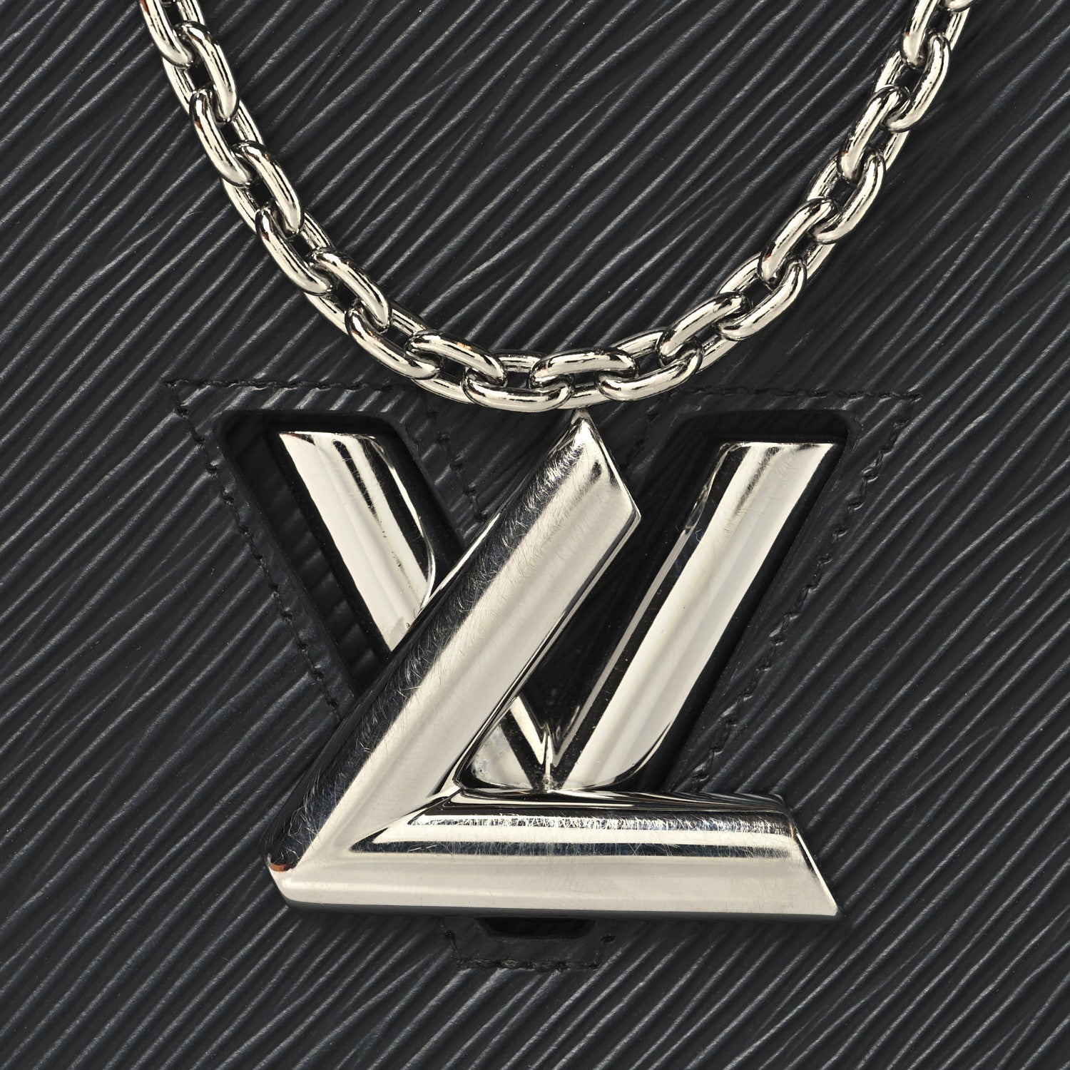 Louis Vuitton Epi Twist Belt Chain Wallet Black 7 of 10