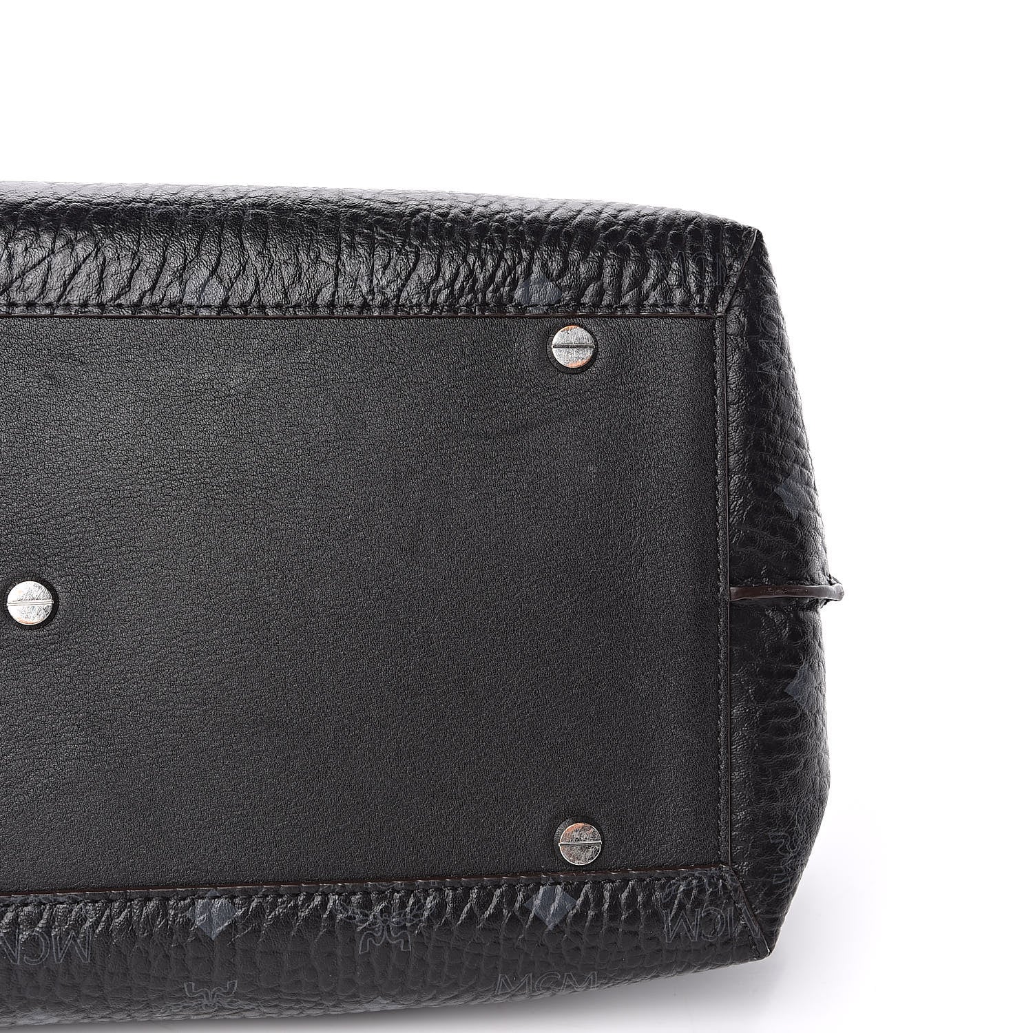 MCM Visetos Large Tote Black 14 of 15