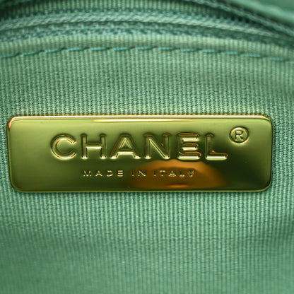 Chanel Lambskin Quilted Medium Chanel 19 Flap Green 6 of 10