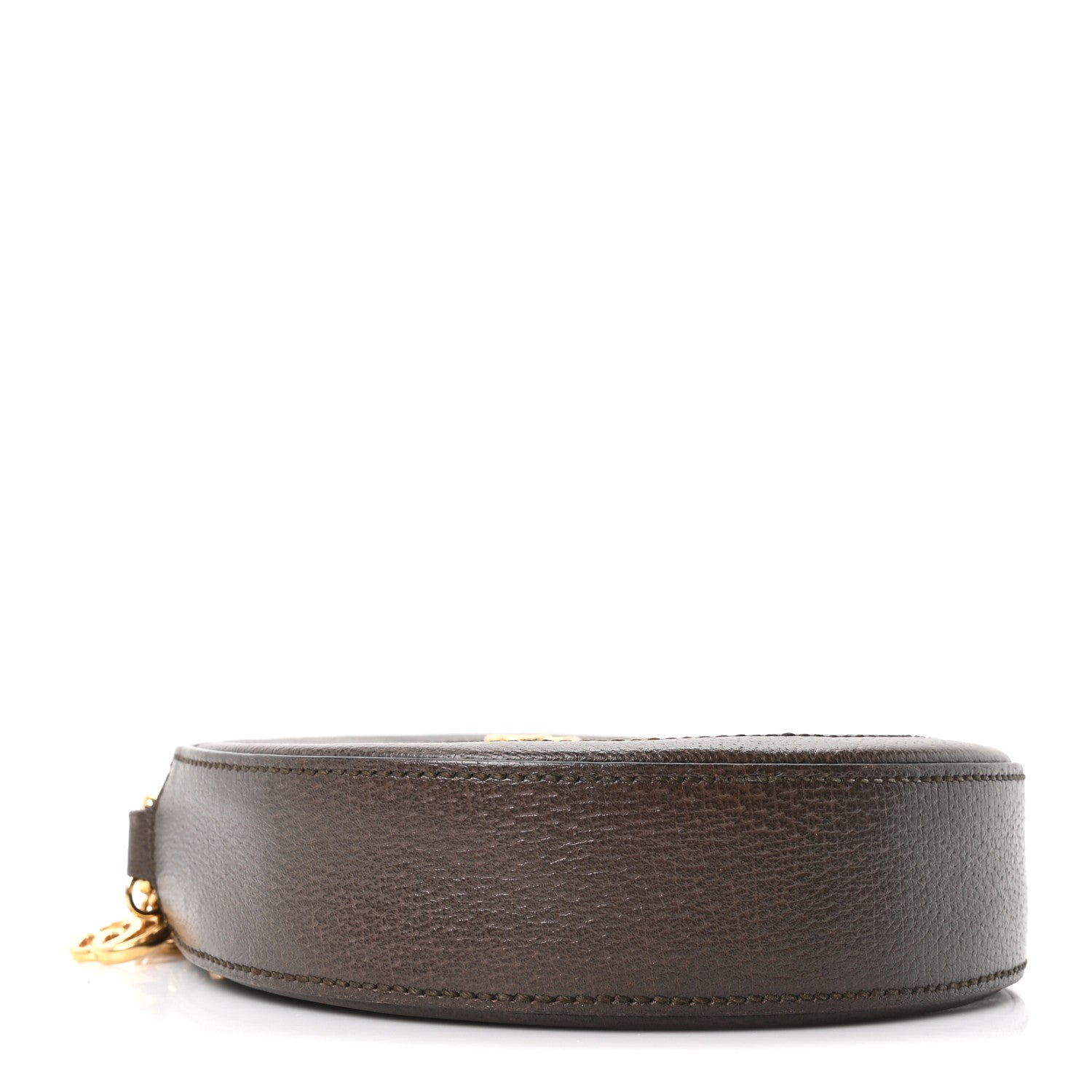 Gucci GG Supreme Monogram Web Mini Ophidia Round Shoulder Bag Brown 4 of 10