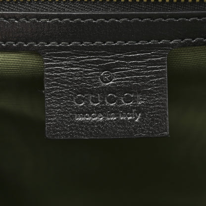 Gucci Textured Calfskin Small Torchon GG Ring Shoulder Bag Black 6 of 12